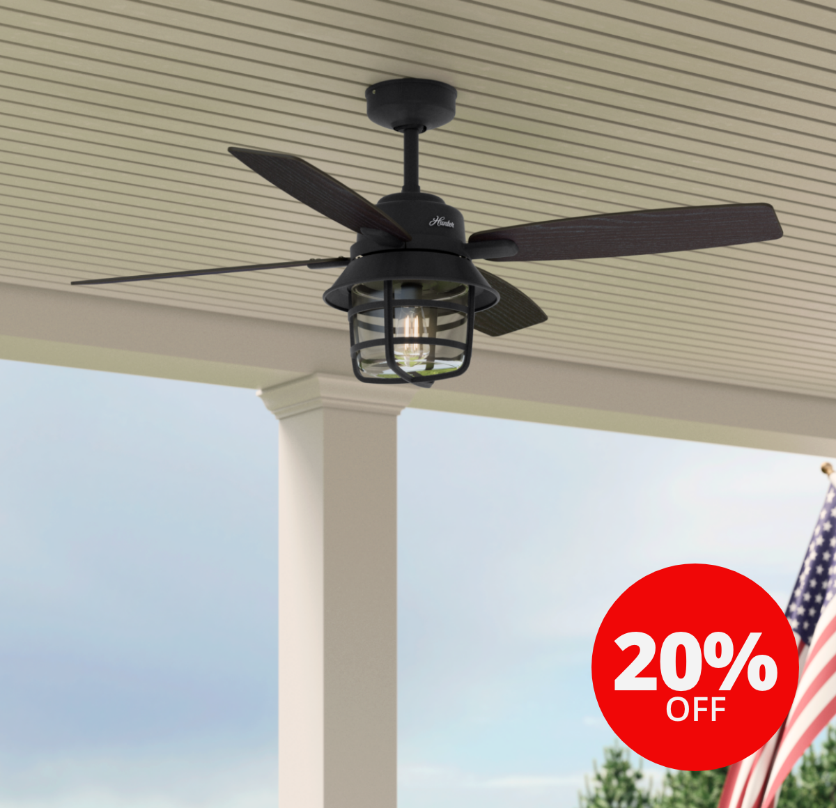 20% Off Hunter Fans - LightsOnline.com